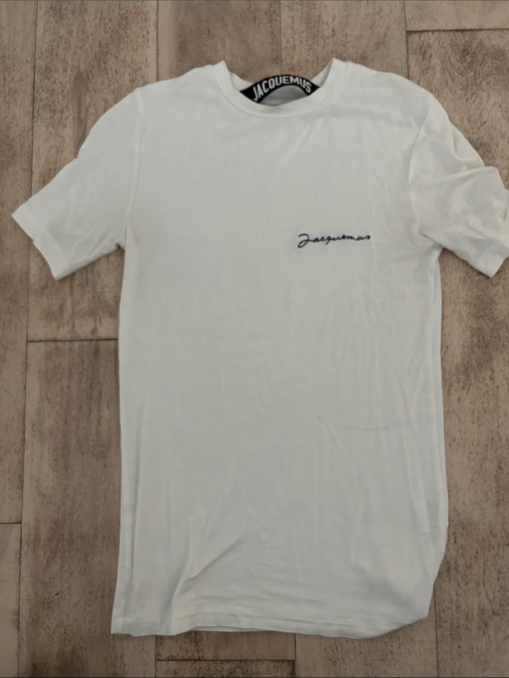 Jacquemus White Short-Sleeve Logo Tee